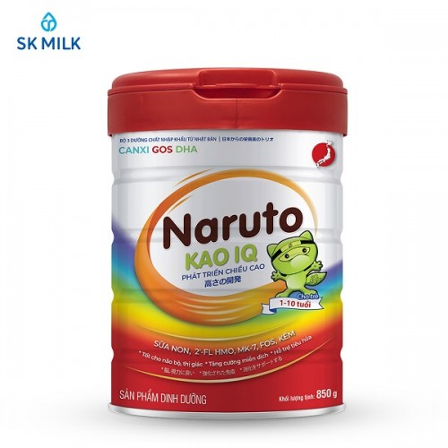  Sữa bột Naruto KAO IQ – Phát triển chiều cao cho trẻ từ 1-10 tuổi