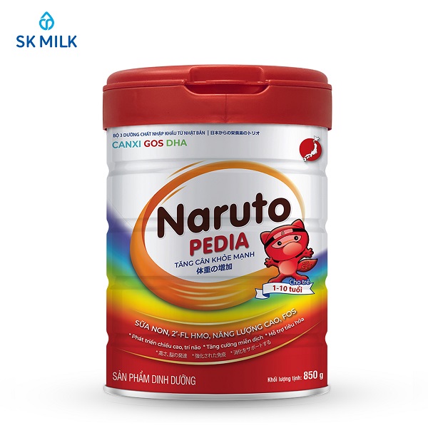 Hình ảnh hộp sữa bột Naruto Pedia